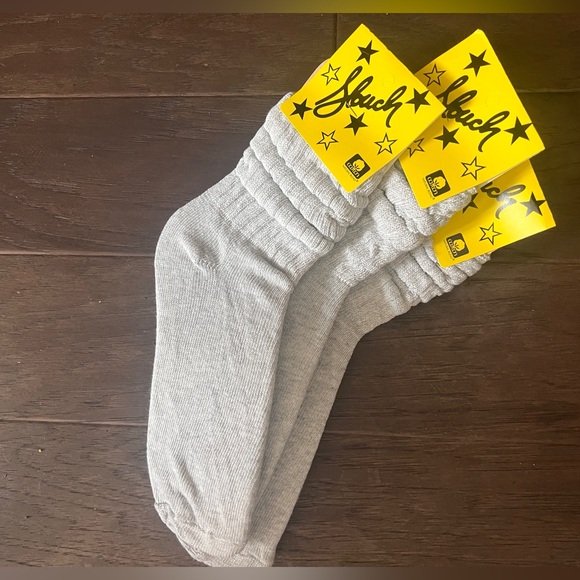 **Lot of 8 Slouch Socks - 5 White, 3 Grey size 9-11*** - Picture 2 of 4